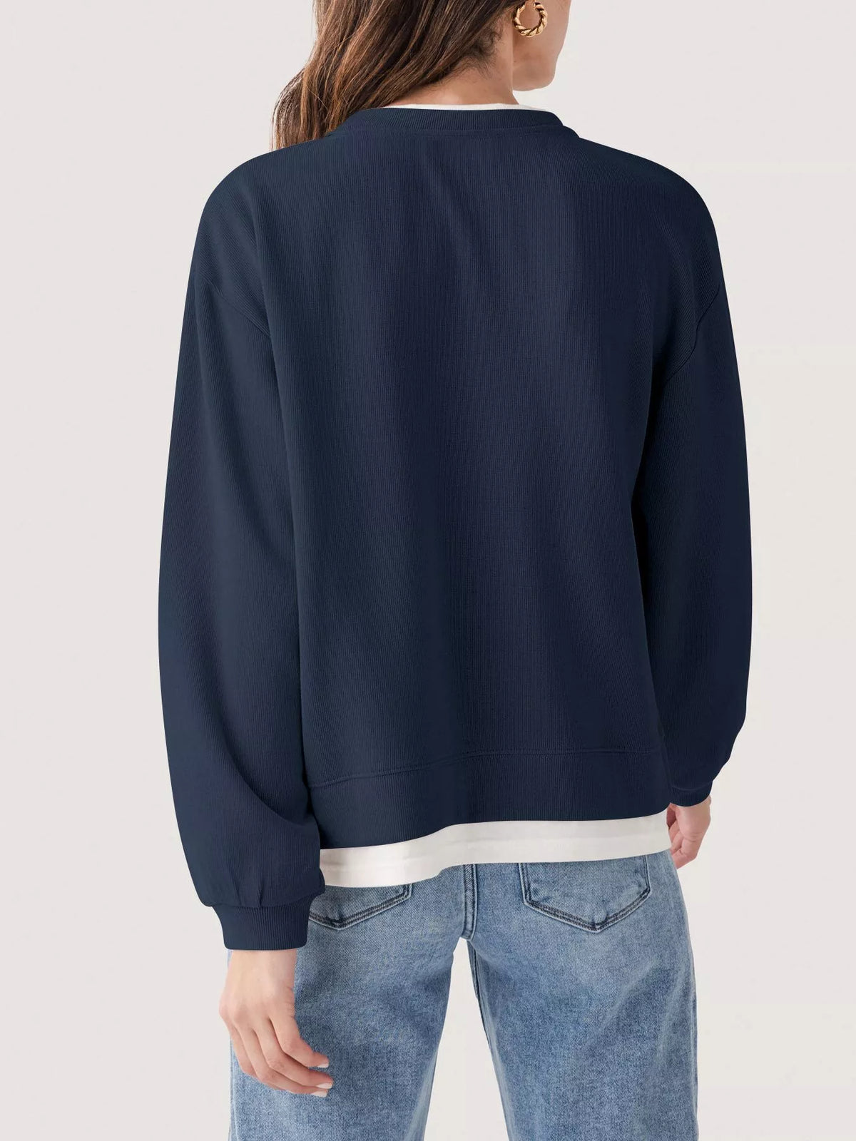 Oversized Crew Neck Sweatshirt (23)