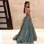 V-neck Tube Top Evening Dress photo 1
