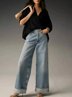 Collared Neck Half Sleeve Blouse (18)
