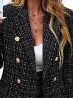 Double-breasted Lapel Collar Blazer (14)