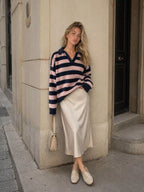Striped Dropped Shoulder Sweater (11)