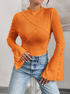 Lettuce Edge Flare Sleeve Top (21)