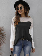 Block Round Neck Sweater (14)