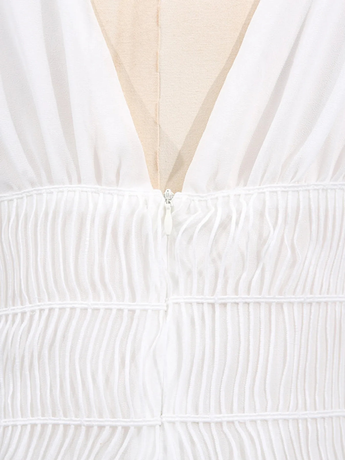 Tiered V-neck Sleeveless Maxi Dress (9)