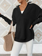 Half Zip Long Sleeve Knit Top (16)