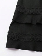 Lace Detail V-neck Mini Dress (10)