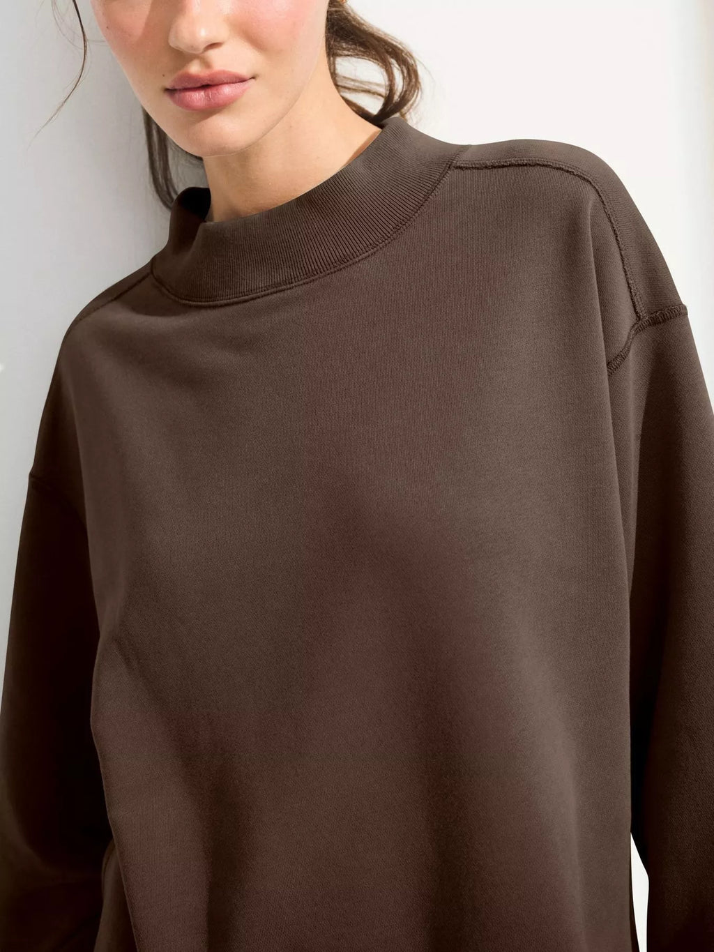 Mock Neck Oversized Sweatshirt (5)