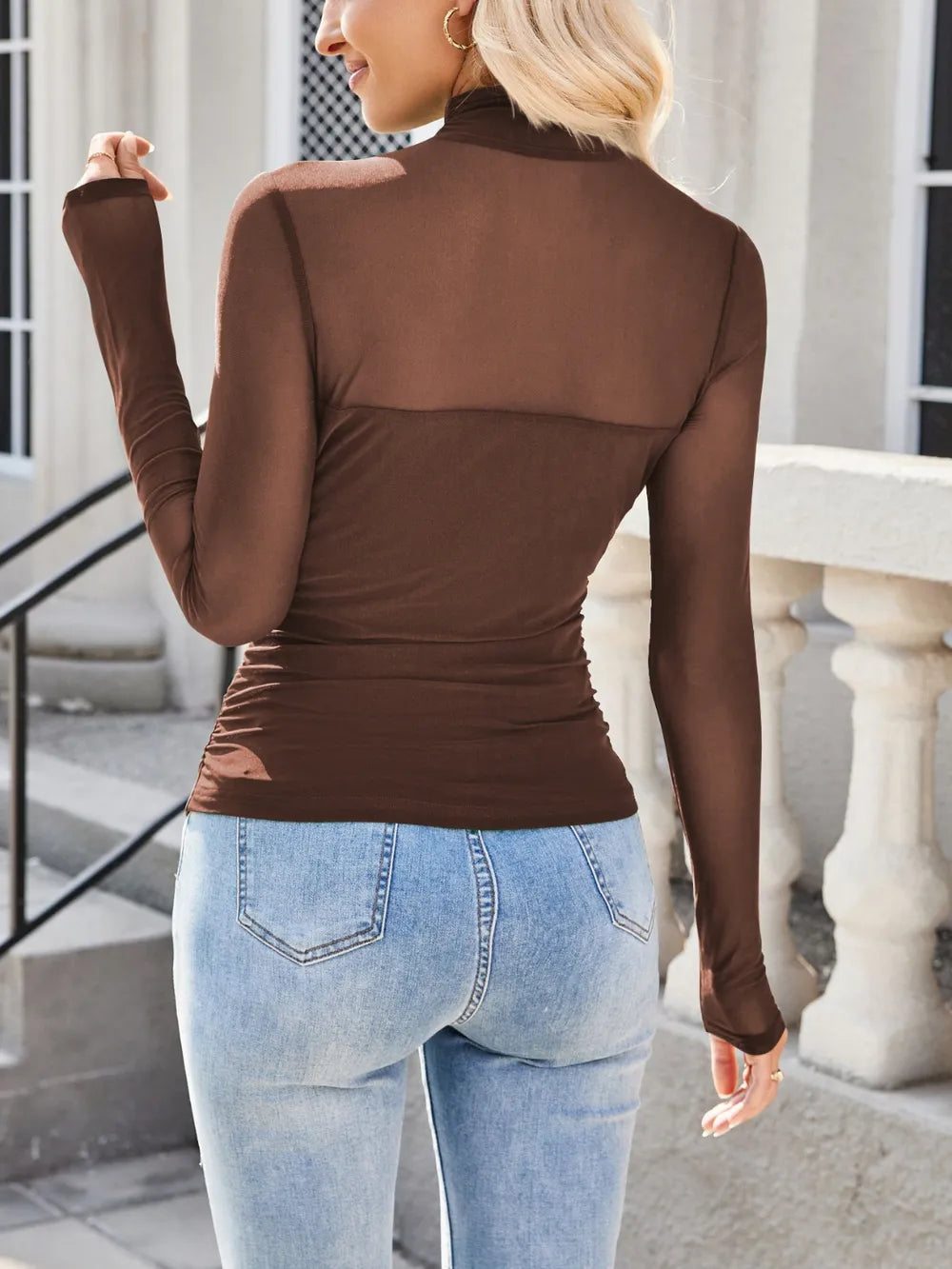 Mock Neck Long Sleeve Top (19)