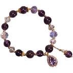 Natural Vintage Purple Crystal Bracelet variant CJSL154460001AZ