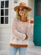 Round Neck Long Sleeve Sweater (5)