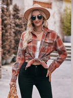 Plaid Button-down Long Sleeve Shirt (12)