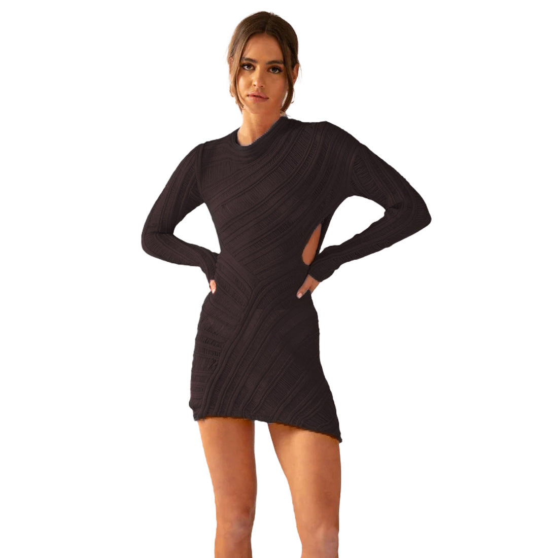 Trapezoidal Knit Mini Dress variant CJLY160898305EV|CJLY160898306FU|CJLY160898307GT