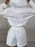 Lightweight Hooded Jacket Shorts Set (5)