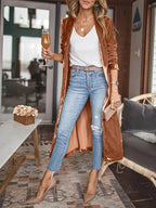 Open Front Long Sleeve Coat (2)