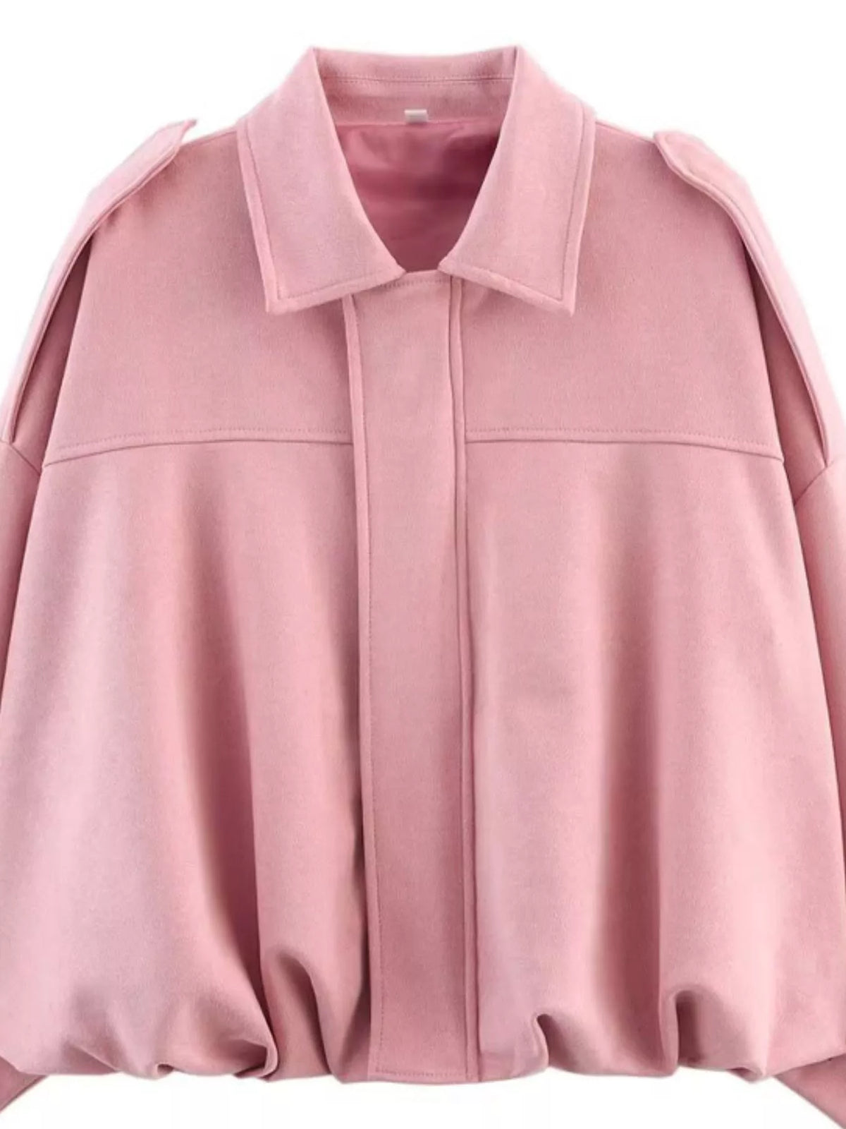 Collared Neck Dropped Shoulder Jacket (27)