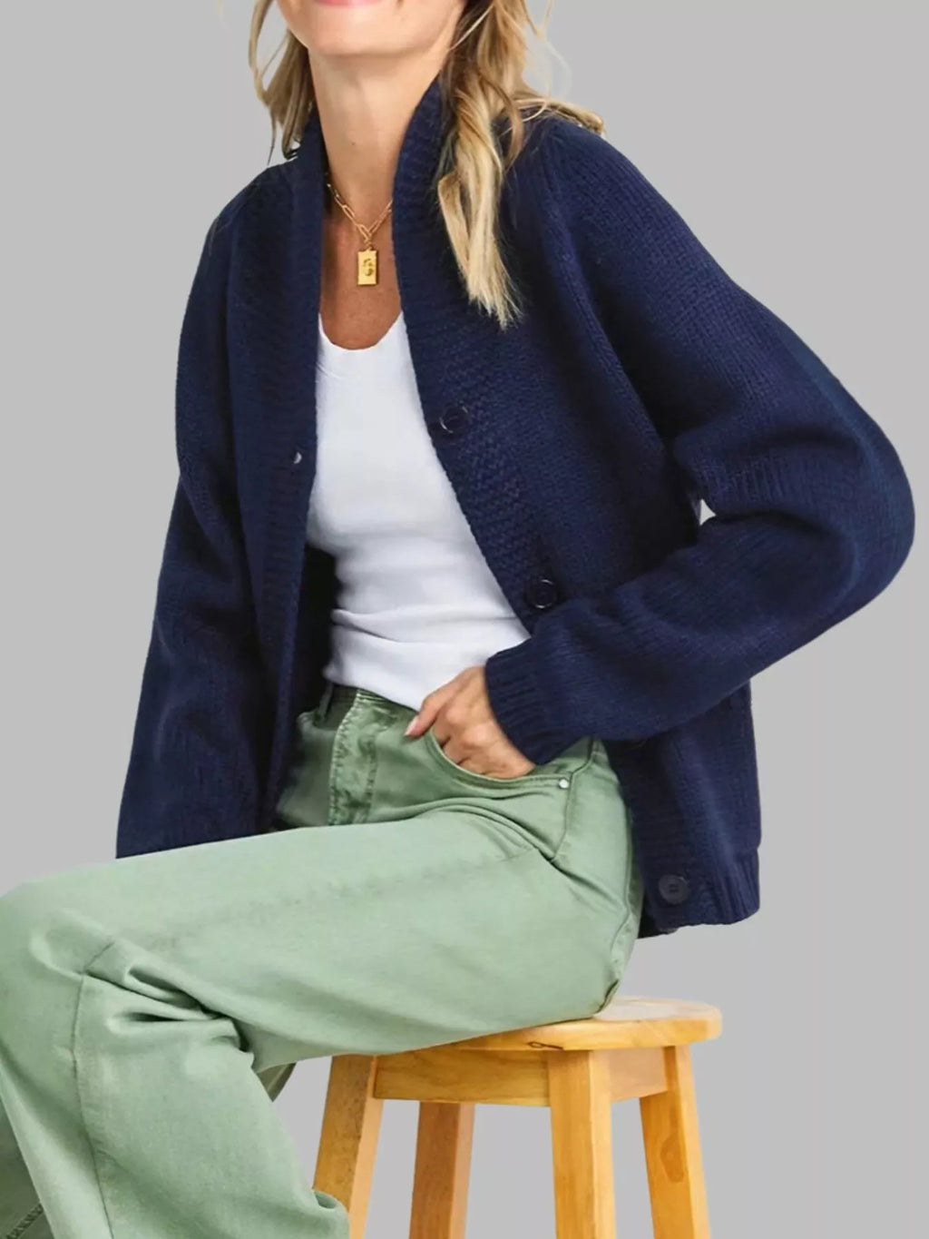 Usa Flag Chunky Knit Button-down Cardigan (8)