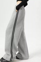 Wide Leg Side Striped Pants (4)
