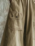 High-waisted Cargo Wide-leg Cropped Pants (9)