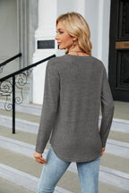Round Neck Long Sleeve T-shirt (6)