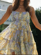 Printed Tie-strap Tiered Mini Dress (16)