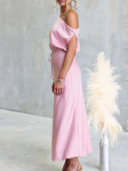 One-shoulder Tied Midi Dress (20)