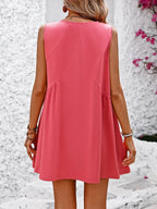 V-neck Sleeveless Mini Dress (11)