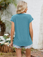 Relaxed Fit V-neck T-shirt (14)