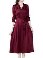 Heavy Silk Long-sleeved Dress Spring photo 3