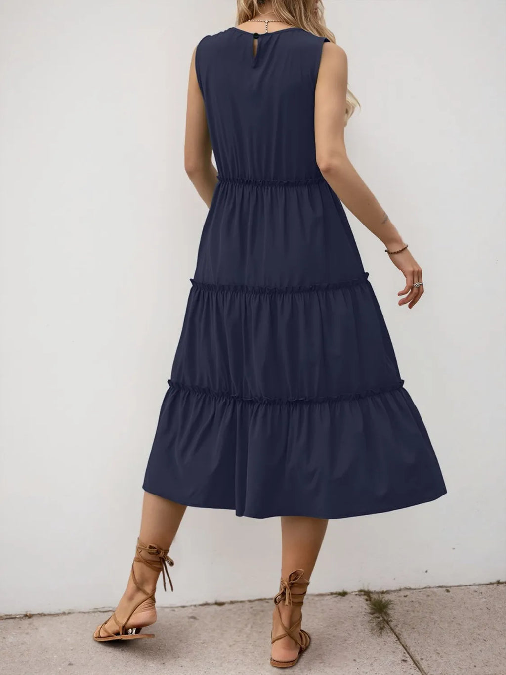 Frill Tiered Midi Dress (25)