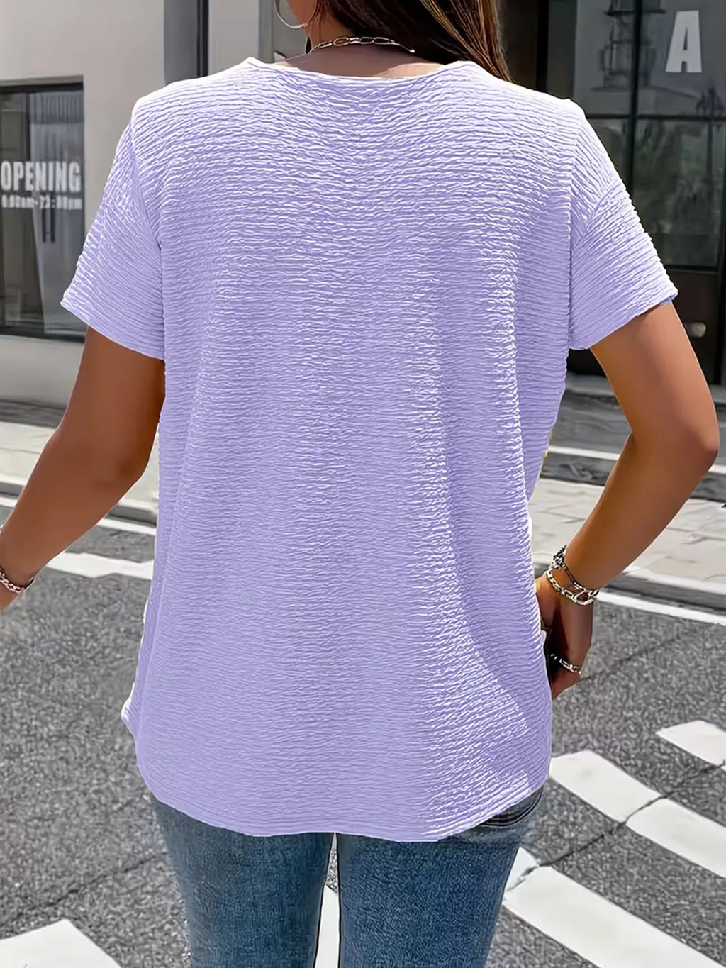 Textured Short Sleeve Top (12)
