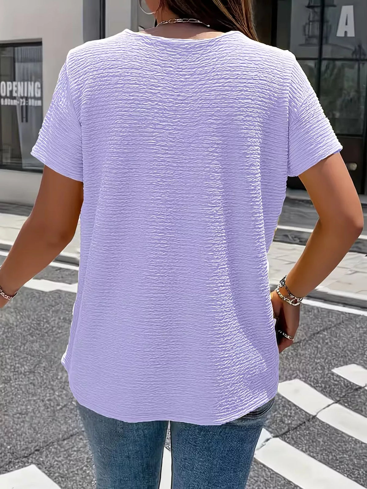 Textured Short Sleeve Top (12)