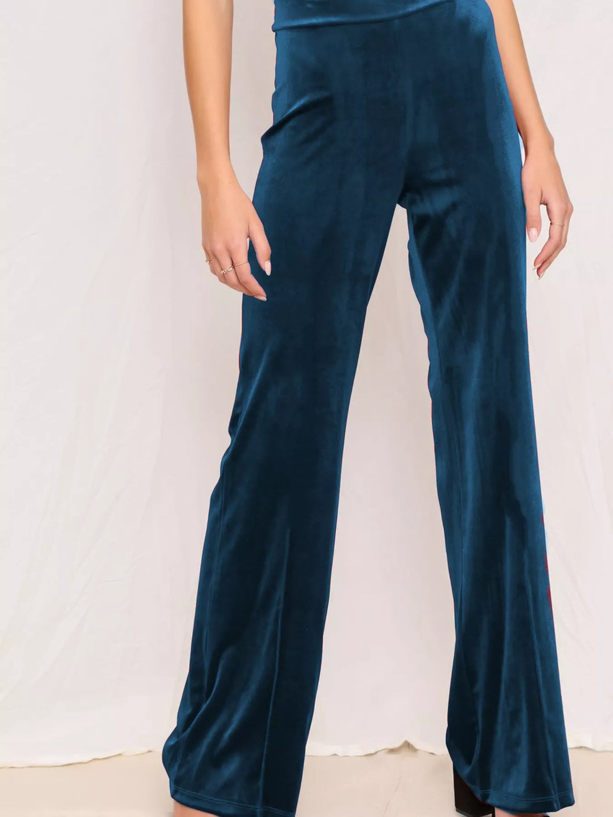 Full Size Velvet Wide Leg Pants Plus (13)
