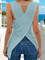 Hollow-out Knit Tank Top (10)