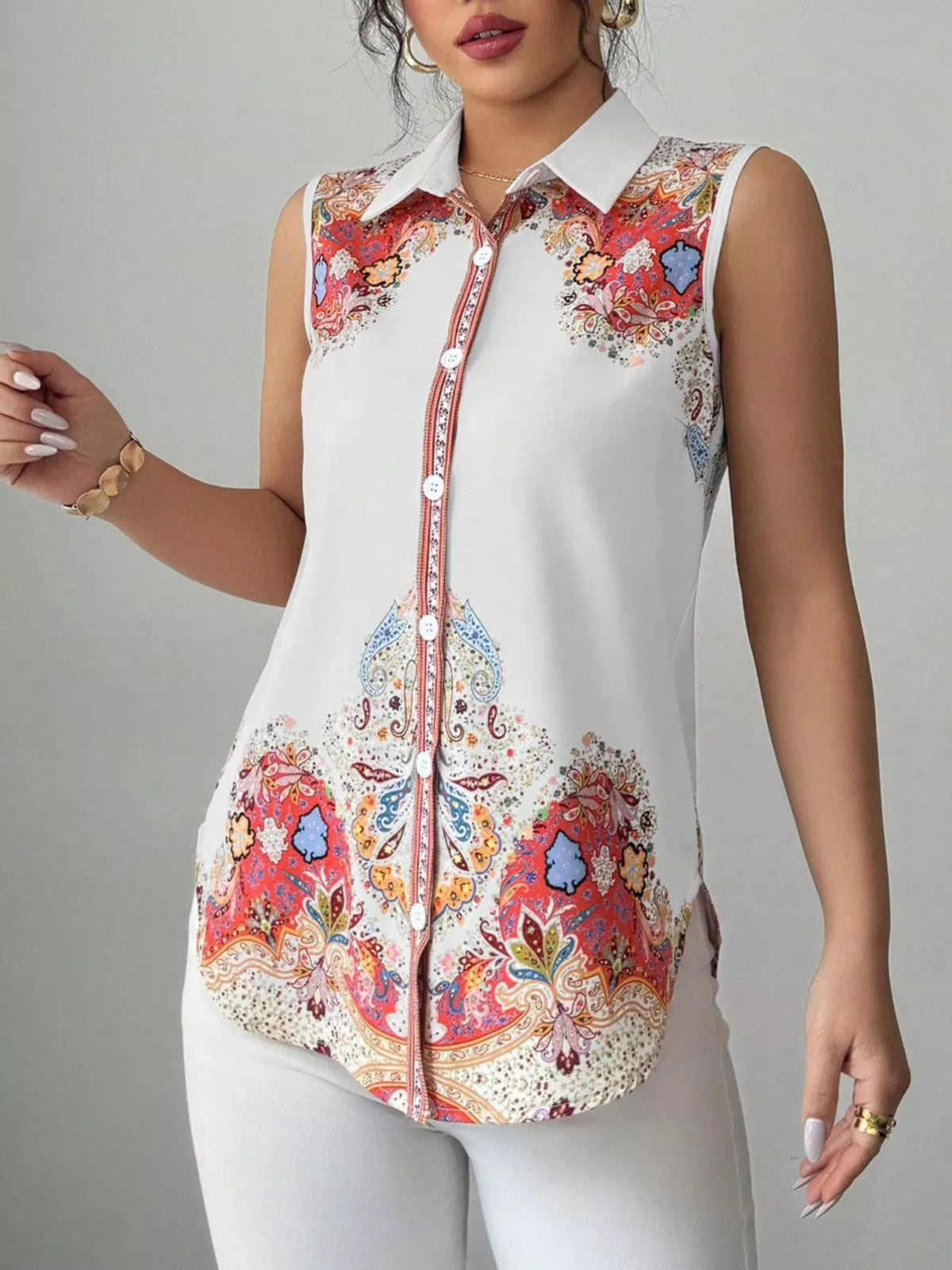 Button Up Sleeveless Shirt (19)