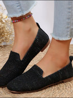 Square Toe Flat Slip-ons (8)