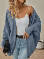 Open Front Batwing Sleeve Cardigan (12)
