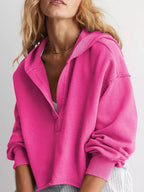 Dropped Shoulder Cropped Hoodie (2)