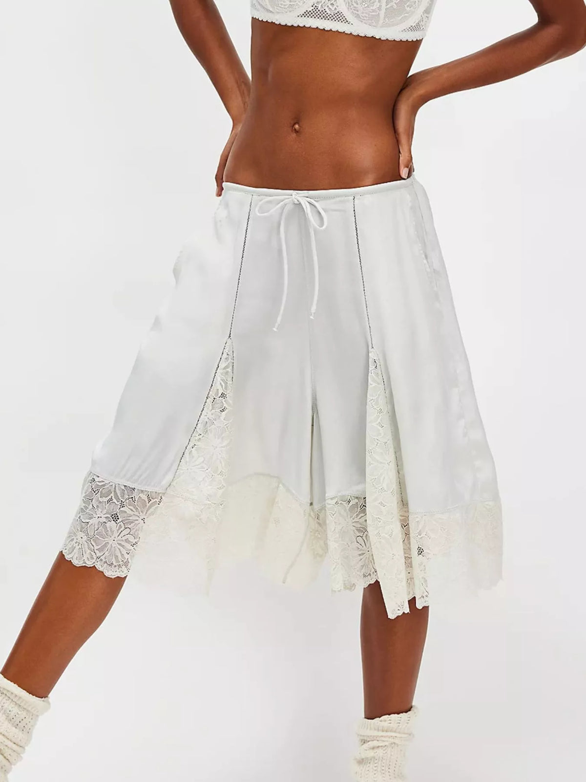Lace Trimmed Shorts (10)
