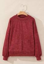 Mock Neck Dropped Shoulder Sweatshirt (10)