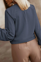 Button Up Round Neck Long Sleeve Shirt (30)