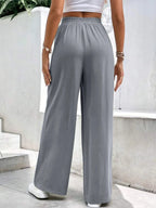 High Waist Wide Leg Pants Pockets (2)