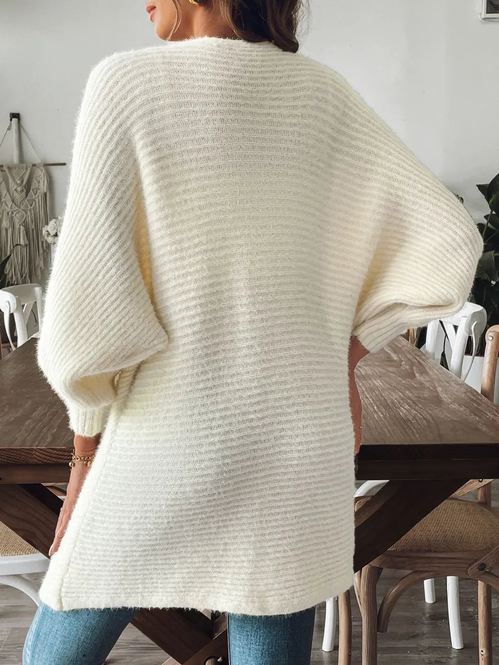 Open Front Long Sleeve Cardigan (2)