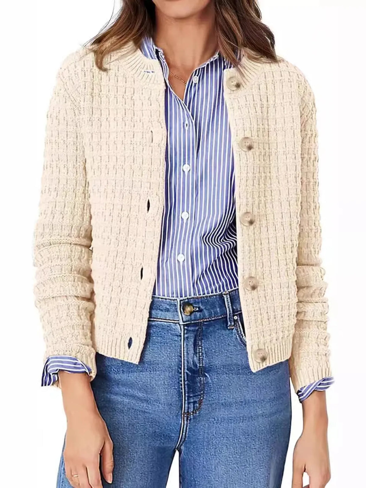Button-up Long Sleeve Cardigan (3)