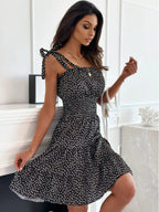 Polka Dot Square Neck Mini Cami Dress (8)