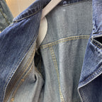 Button Denim Loose Top photo 15