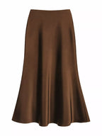Full Size High-waisted Satin Midi Skirt Plus (14)