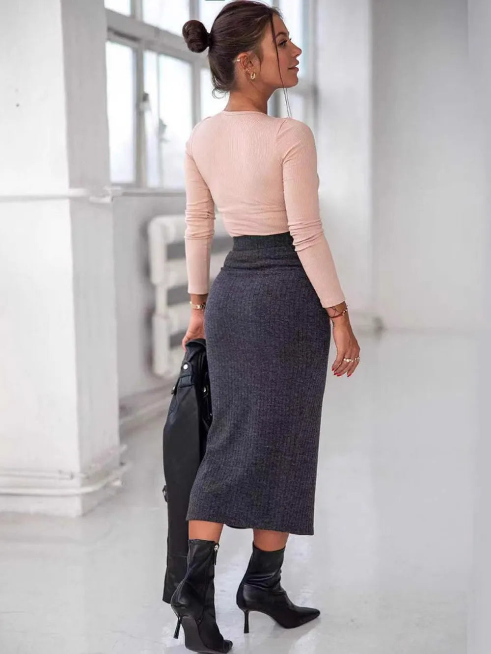 Lace Up Long Sleeve T-shirt (3)