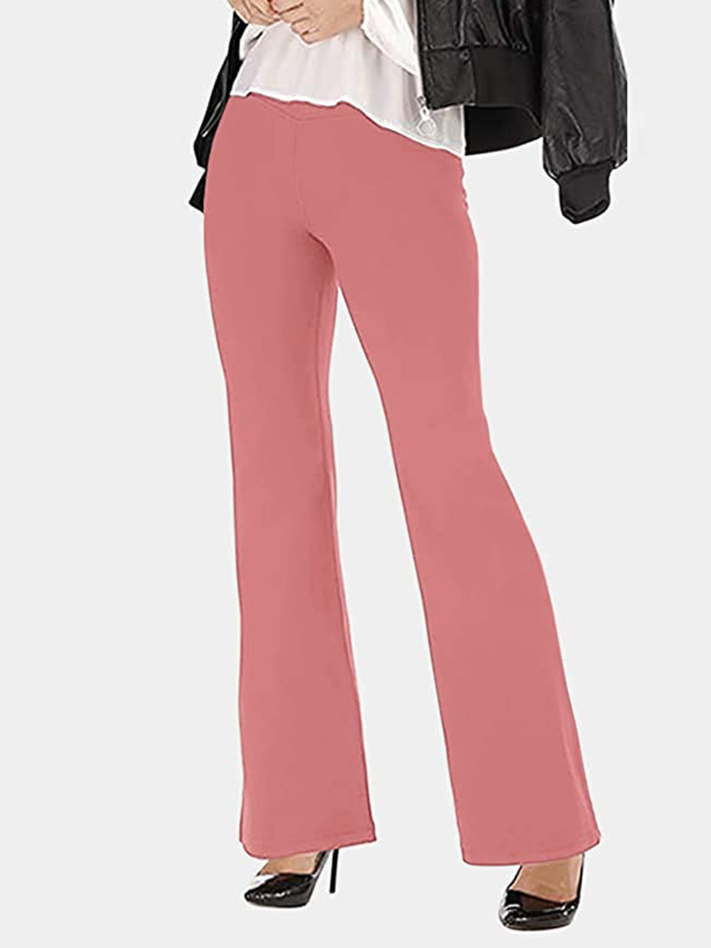 V-waist Bootcut Long Pants (17)