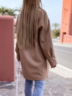 Full Size Double-breasted Wool Coat Plus (11)