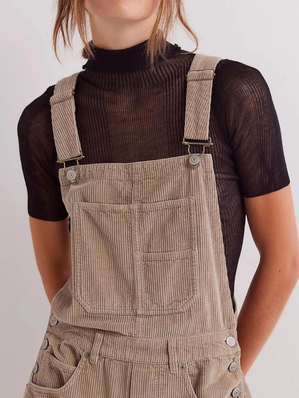 Corduroy Wide-leg Overall Adjustable Straps (12)